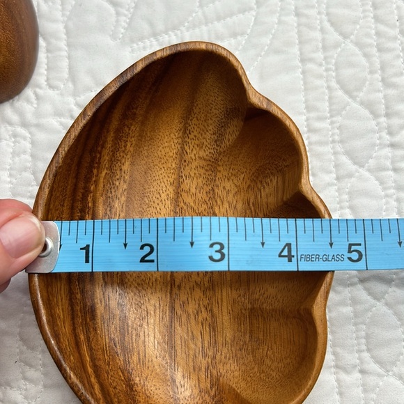 Vintage Wooden Monkey Pod Salad/Snack Bowl Set - Picture 13 of 15